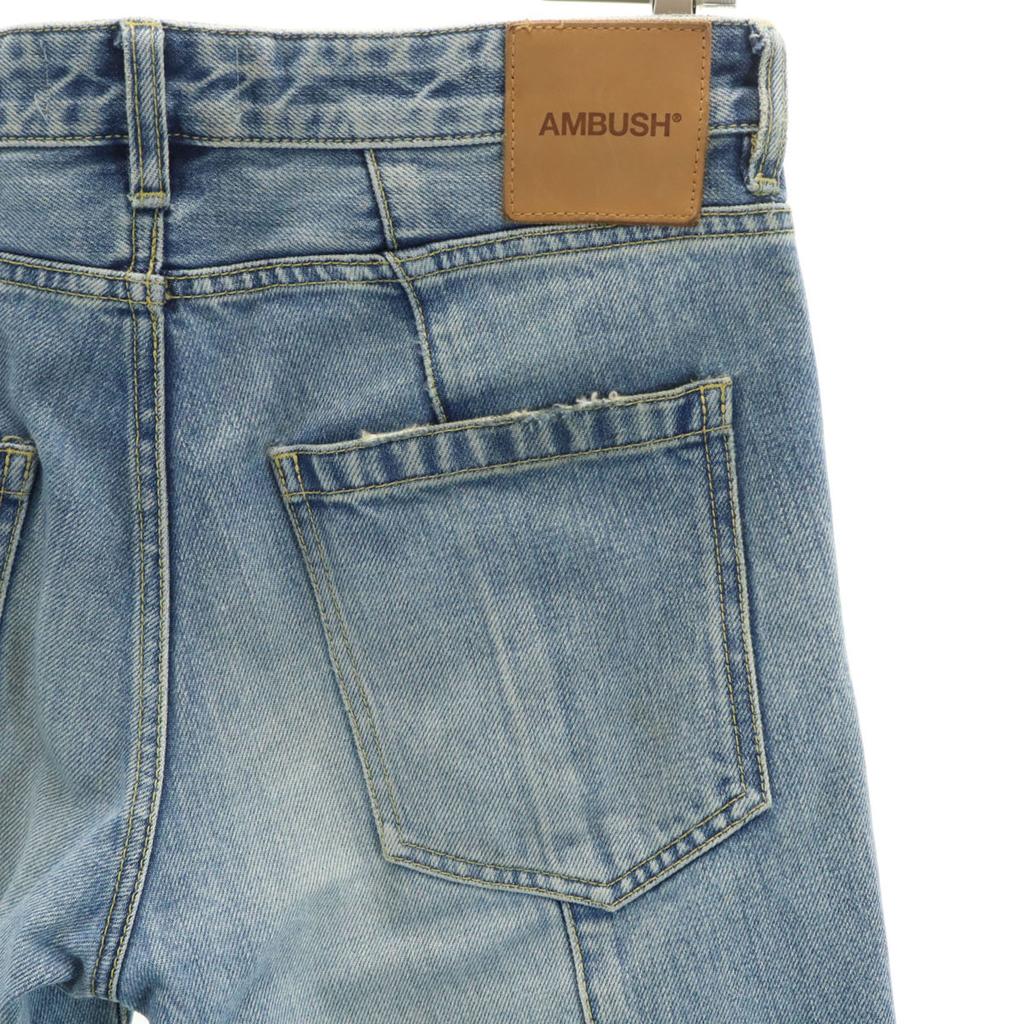 Ambush Made In Japan Cut-off Processing Straight Denim Pants 1 Jeans Men's Used