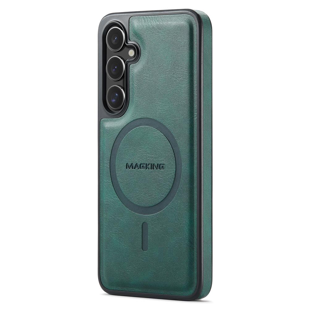 For Samsung Galaxy S24+ Magnetic Case PC+TPU+PU Leather Phone Cover