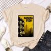 Banana Fish Tshirt Women Summer Streetwear Japanese Top Girl Harajuku Clothes Fashion Casual Graphic Clothing Short Sleeve
