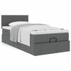 Maison Exclusive - Cadre de lit ottoman avec matelas gris foncé 80x200 cm tissu