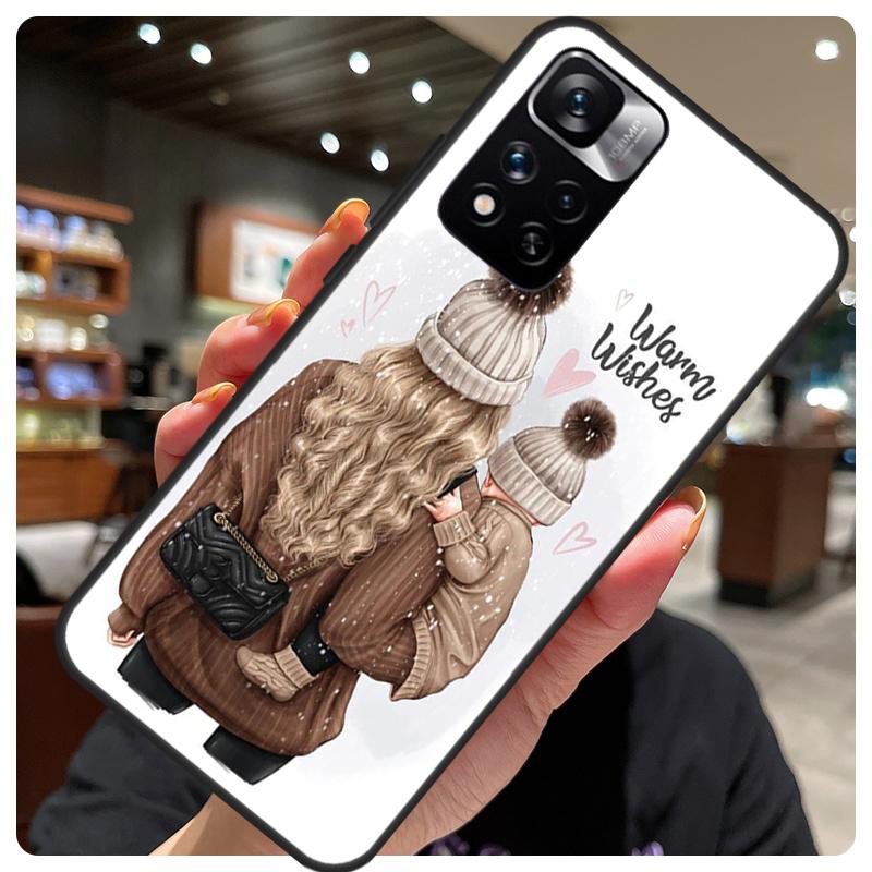 

Super Mom Baby Girl Son Daughter Case For Redmi Note 12 Pro Cover For Redmi Note 10 8 9 11 Pro 8T 9S 10S 11S 12S 9C 10C 12C Redmi Note 10 Pro