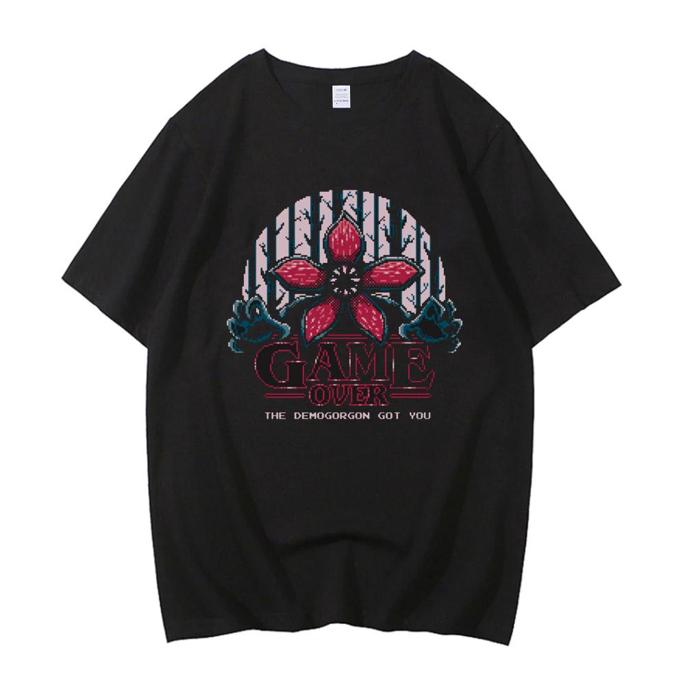 Eddie Munson The Demogorgon T Shirt Men Women Cannibal Flower Monster Hawkins High Street High Quality Cotton Tshirts