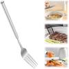 Magische Teleskopgabel mit Samtbeutel | Erweitert von 22 cm auf 64,5 cm Edelstahl-Besteckset für BBQ, Abendessen & Streiche | Einzigartig