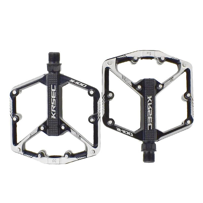 Aluminum Alloy Mountain Bike Pedals With Anti-Slip Surface Lightweight Off-Road Cycling Footrests Triple Bearing Design