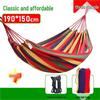 Reinforced Wooden Stick Canvas Outdoor Camping Hammock
