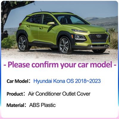 Air Outlet Cover for Hyundai Kona Kauai OS 2018~2024 Conditioner Grille Exhaust Under Rear Seat Ventilation Interior Accessories