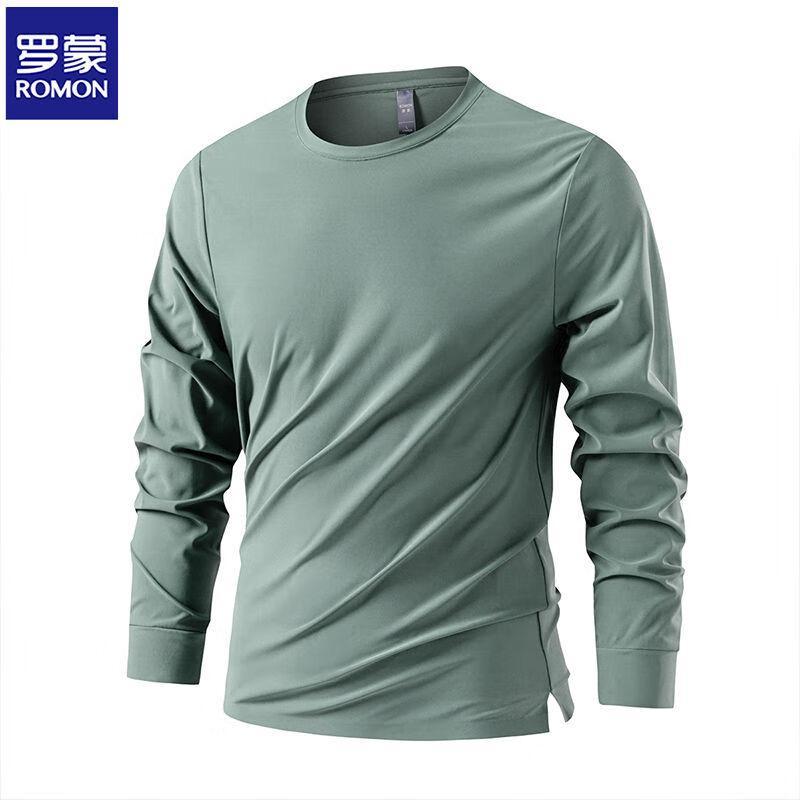 

Men s Four-Way Stretch Seamless Long Sleeve Athletic T-Shirt 3XL