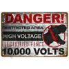 Caution Warning Metal Sign For Safety Signs Danger Beware Tin Sign Plate Home Wall Decor Vintage Plaque Home Art Painting Poster