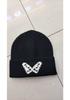 New Butterfly Knitted Hat Children's Autumn and Winter Outdoor Loose Face Small Big Head Circumference Warm Ear Protection Wool Cold Hat