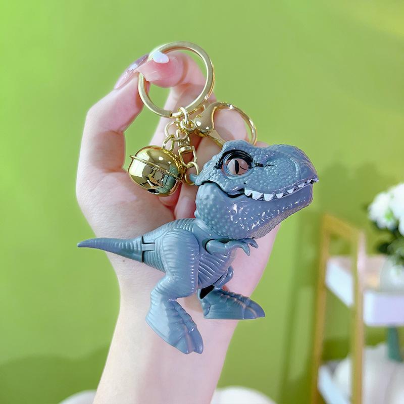 Tyrannosaurus Rex Bite Hand Toy Key Chain Creative Dinosaur Pendant Couple Bag Pendant Keyrings