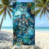 1pc Summer Vibes Beach Towel Bundle: Cute Capybara, Coastal Scenes, Retro & Fresh Print Beach Towels