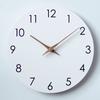 Decorative 10 Inch Wall Clock Non Ticking Minimalist Style Silent Clock Hanging Round Scale Clock Kitchen