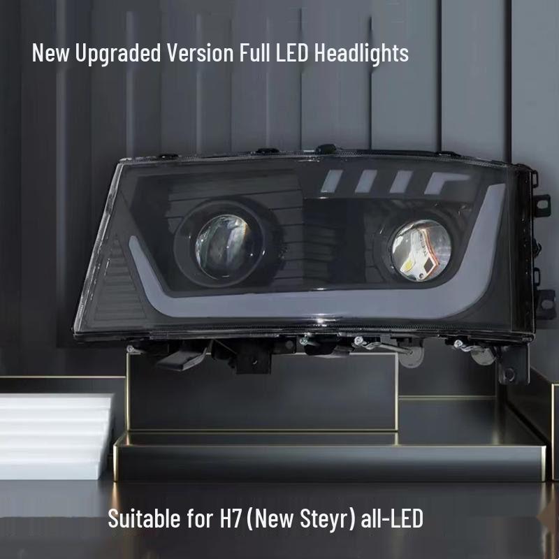 Sinotruk Steyr D7B/M5G, Haohan H7, Shaanxi F3000 & New M3000 Dual-Lens LED Headlights Left
