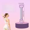 1PC Adjustable Pound 8-character Tension Device, Women's Open Shoulder Beauty Back Six Strands Home Fitness Elastic Belt 8-character Back Tension Rope