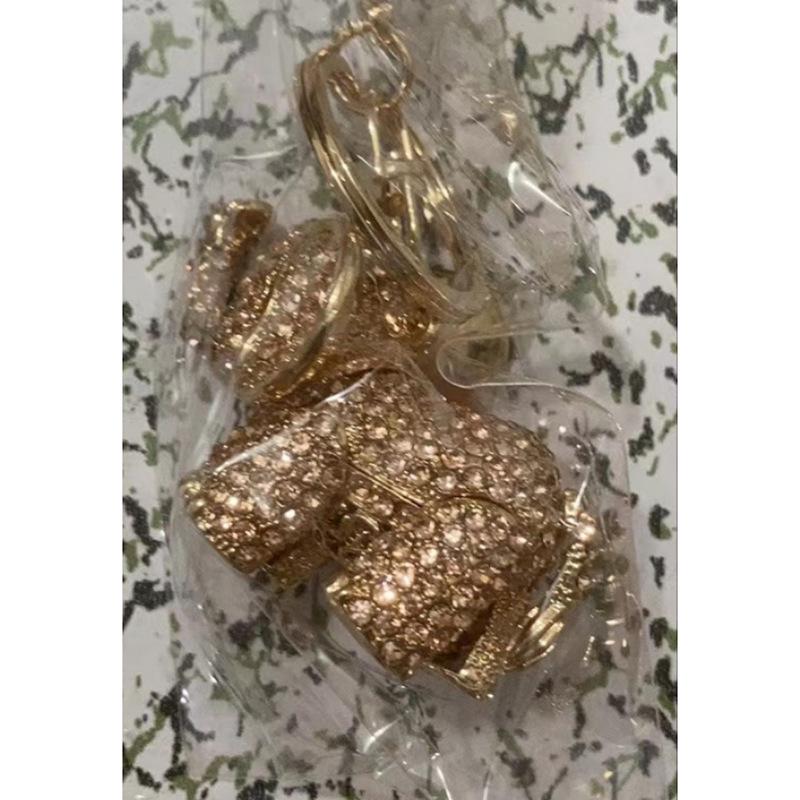 Charming Rhinestone Elephant Keychain for Women