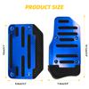 Universal Car Interior Parts Aluminum Automatic Gear Gas Brake Accelerator Non-Slip Foot Pedal Pad Cover Trim Blue/Red/Silver