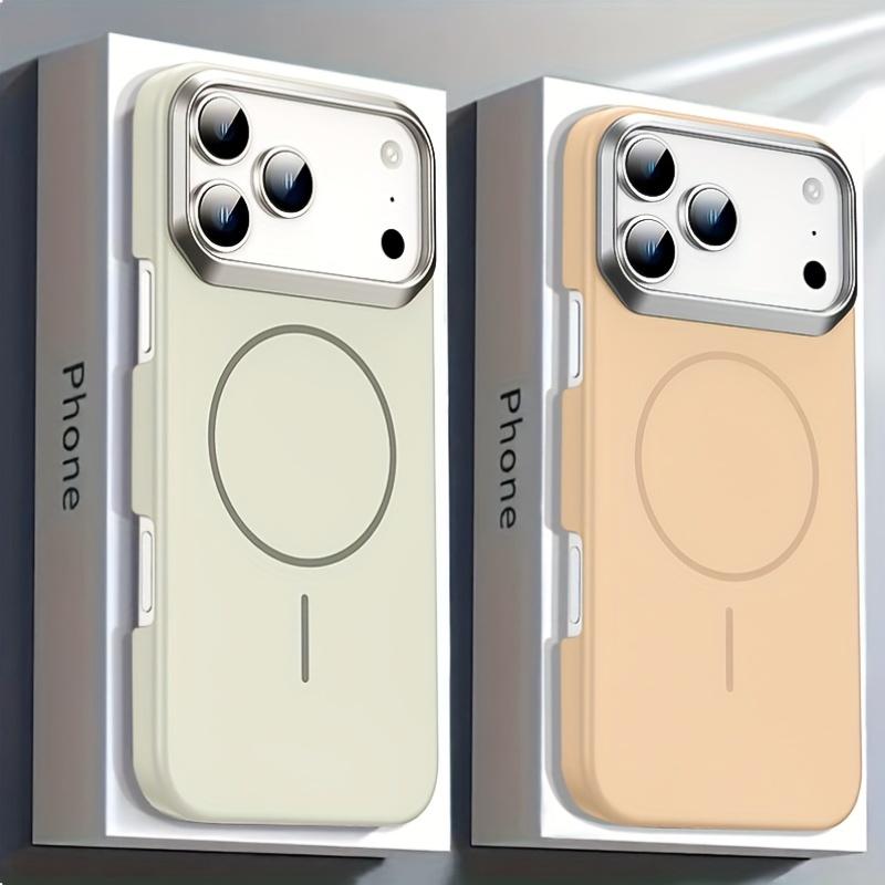 Metal Camera Magnetic Phone Case for For Iphone 17 13 14 1Plus 16 16 Pro Max 17Air Wireless Charging For Cover
