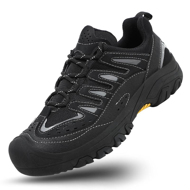 

Casual Outdoor Shoes Travel Climbing Camping Footwear Non-Slip Male Wear-Resistant Sneakers New Arrival Men s Hiking Shoes 46 чорний