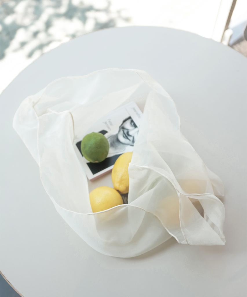 Ovhee Organza Tote Bag_Lemon