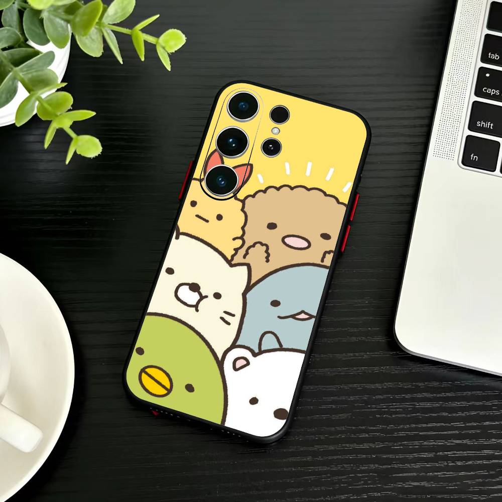 

Чехол для телефона S-Sumikko Gurashi для Samsung S26,S25,S24,S23,S22,S21,S20,S30,Ultra,Plus,Fe,Note,5G Черный Samsung S25ULTRA