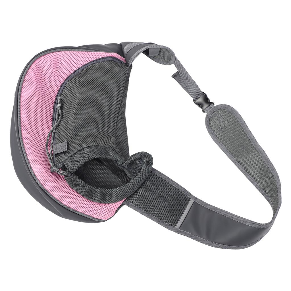 Pet Dog Sling Carrier Adjustable Belt Breathable Mesh Hand Free Puppy Sling Bag for Cats Outdoor