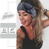Earent Boho African Headbands Yoga Wide Knot Hair Bands Sweat Printed Headwraps Elastic Turban Headscarfs Multicolor Headwear Outdoor Hair Accessories
