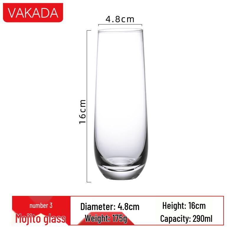 VAKADA Mojito & Cocktail Glass