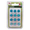 Graine Créative - Mini Epoxy Magnet Ø12mm Blue 12 Pieces