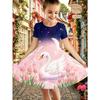 Rochii cu Imprimeu 3D pentru Fete Copii Fete Petrecere Mânecă Scurtă Rochie Prințesă Rezervor Imprimeu 3D Fluture Rochie