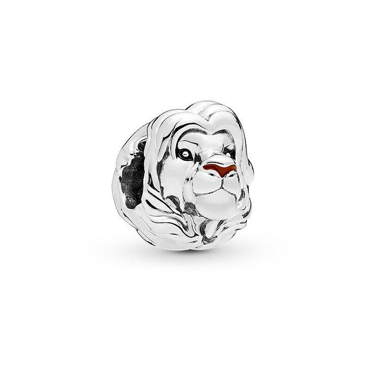 Pandora Disney Lion King Simba 925 Silver Pendant Women jewelry 798049ENMX Silver