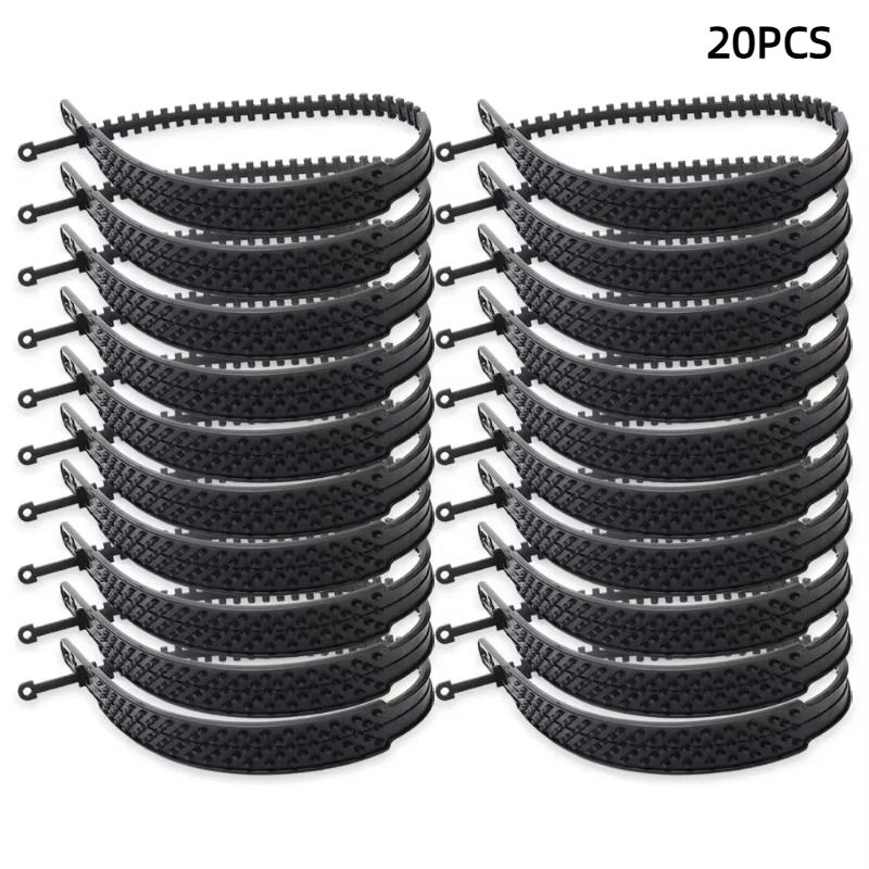 Widen Thick Plastic Car Tire Snow Chains 4/20Pcs Anti-Slip Winter Emergency Tool for Off-Road Snow Driving