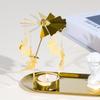Rotating Mechanism Rotating Candle Holder Metal Transfer Windmill Spinner Carousel  Holiday Decor