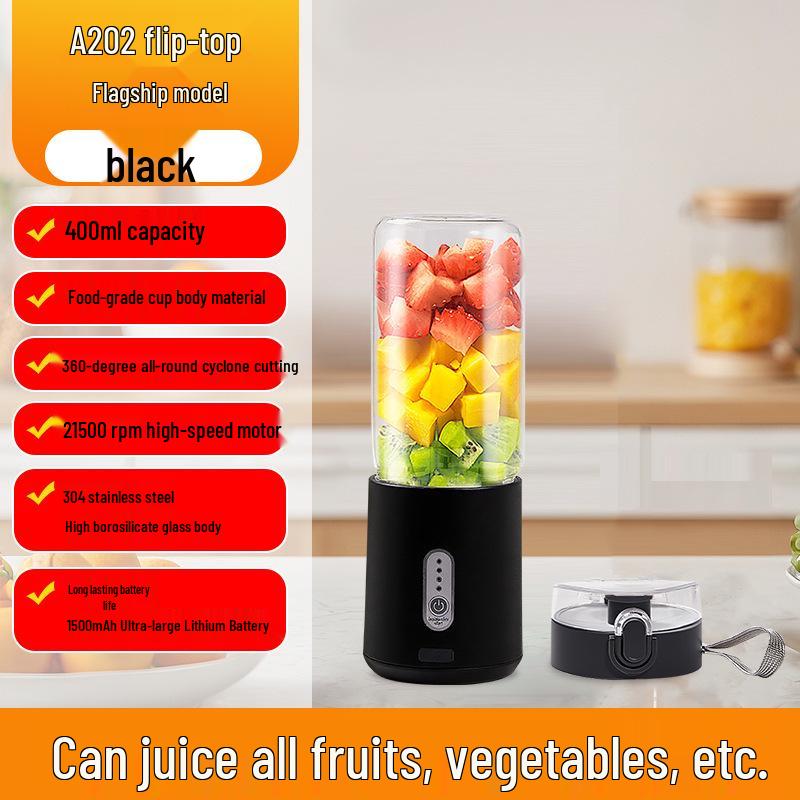 Portable USB Rechargeable Glass Juicer with Power Display