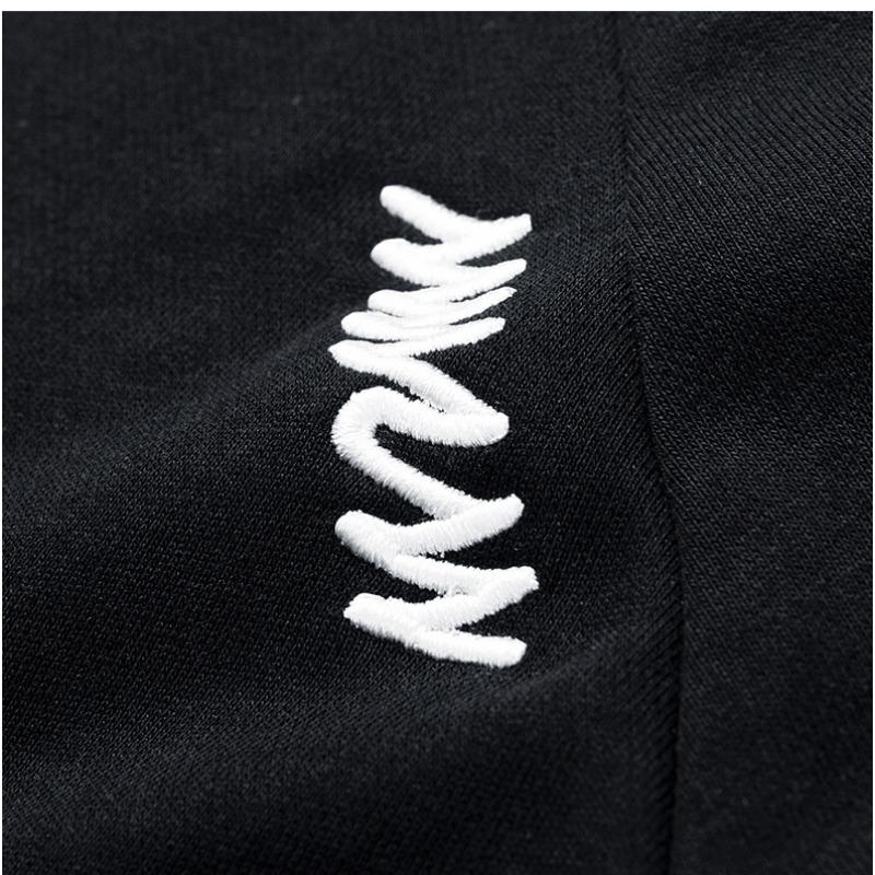 Spring Autumn O Neck Embroidery Sweashirt Male Long Sleeve Loose Casual Fashion Bottomed Pullover Top Men