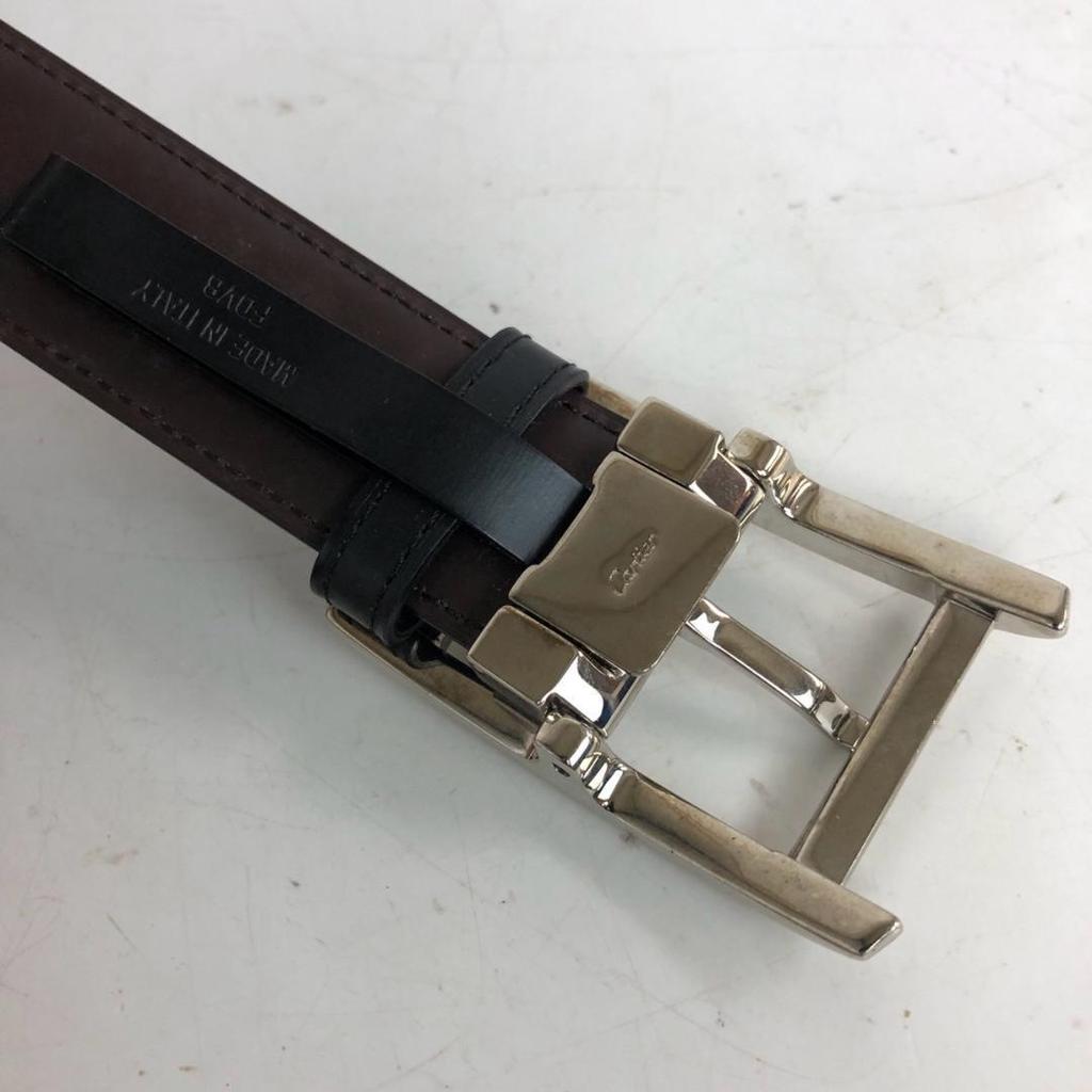 Used Cartier Tank Buckle Reversible Leather Belt for Men