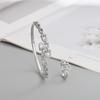 2026 Women's Gold-Plated Copper Full Diamond Pig Nose Bracelet and Ring Set