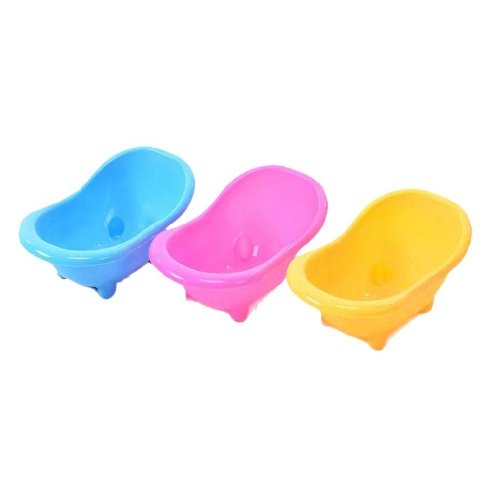 Solid Color Hamster Bathtub Mini Pet Mouse Bathing Bathtub  For Hamsters Mouse Squirrels