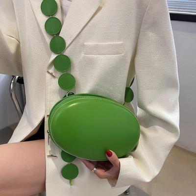 Marke Frauen Umhängetasche Geldbörse Sommer Oval Kleine Schulter Taschen Designer Handtasche Einfarbig Leder Luxus Crossbody Brust Pack