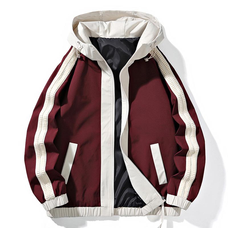 

New jackets for spring and autumn, men s youth American hooded assault tops, loose casual jackets, are versatile 3XL