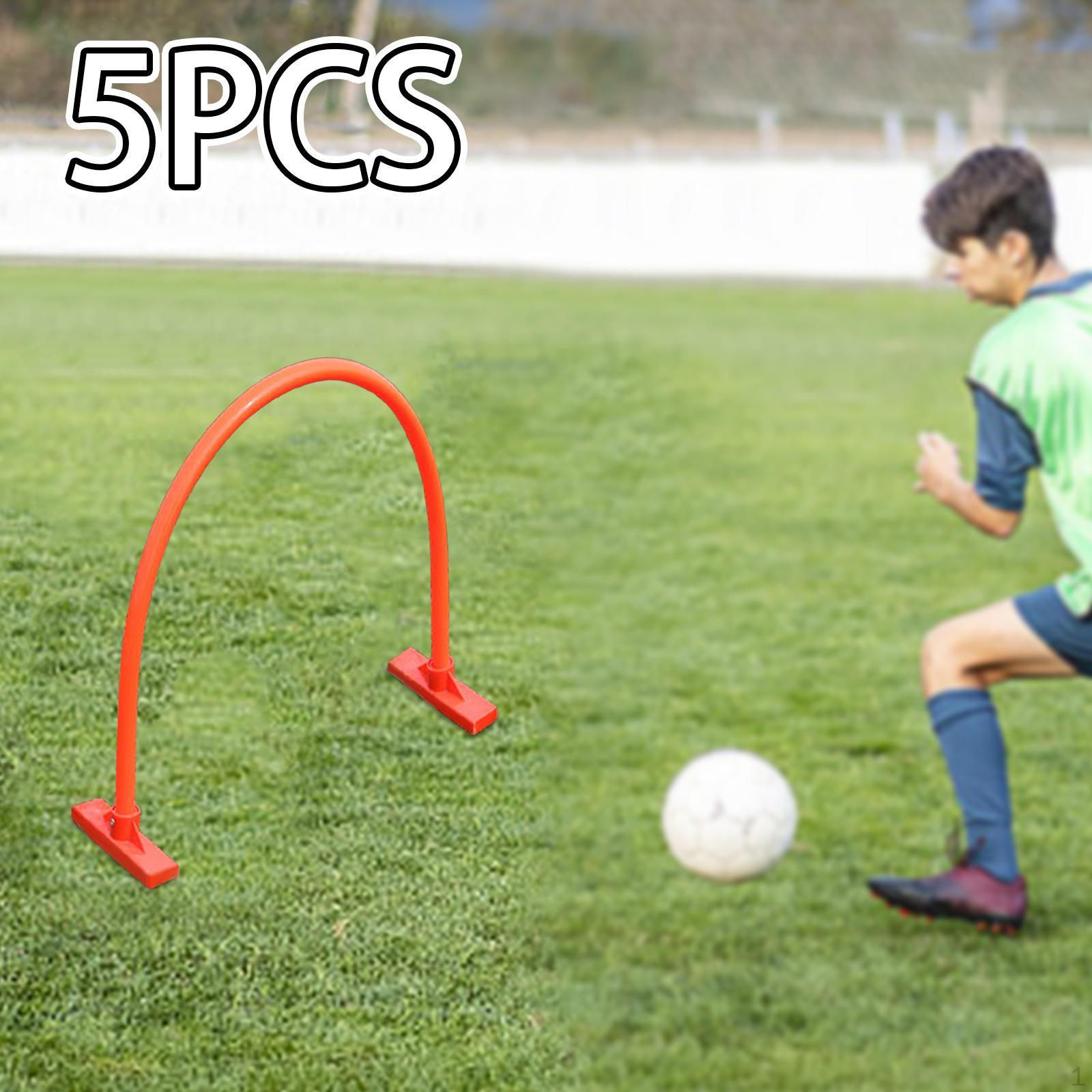 

5 шт. футбольные тренировочные арки баскетбольная практика фитнес-тренировка работы ног и ударов ногами для детей и взрослых Orange