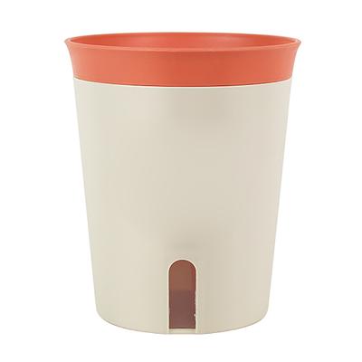 Self Watering Pot Stackable Plastic Planter with Drainage Holes for Indoor Outdoor Plants