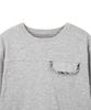 Dandel Dd Reversible Stripe Pocket Tee (Grey)