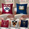 Academic Global Theme Art BBacktoschool Season Cushion Cover Pillowcase Short Plush Invisible Zipper Room Sofa Cushion Cover