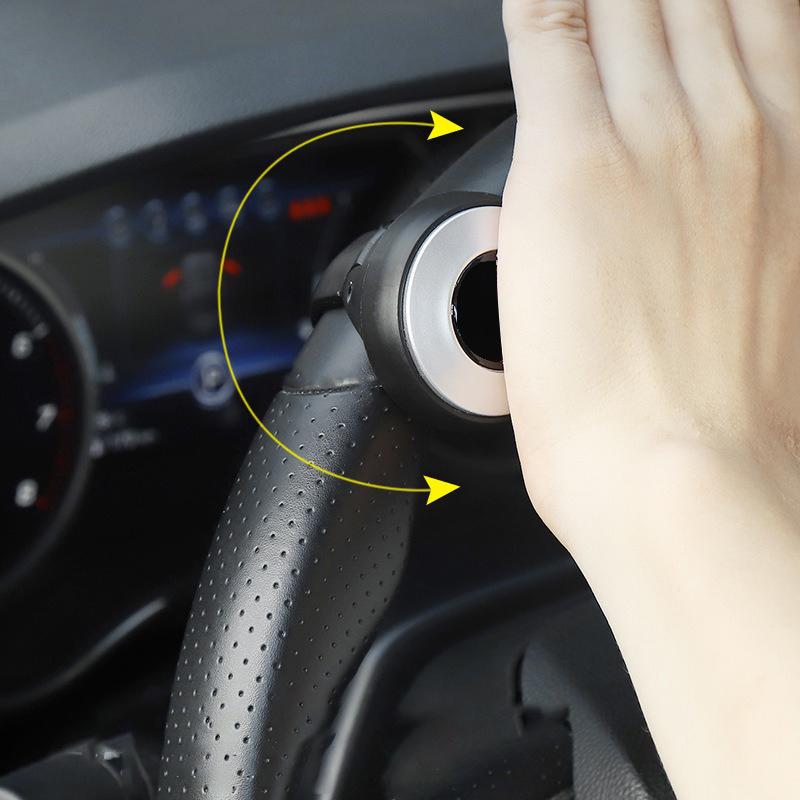 LRVA9 Car Emblem Steering Wheel Spinner Booster 360 Degree Rotation Ball Handle Knob Anti-slip For Kia Rio Sportage Ceed Cerato Seltos