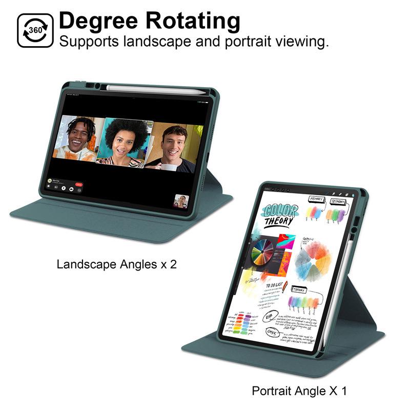 Compatible Huawei MatePad 11.5S Rotating Ultra-Thin Acrylic Leather Case with Pen Slot