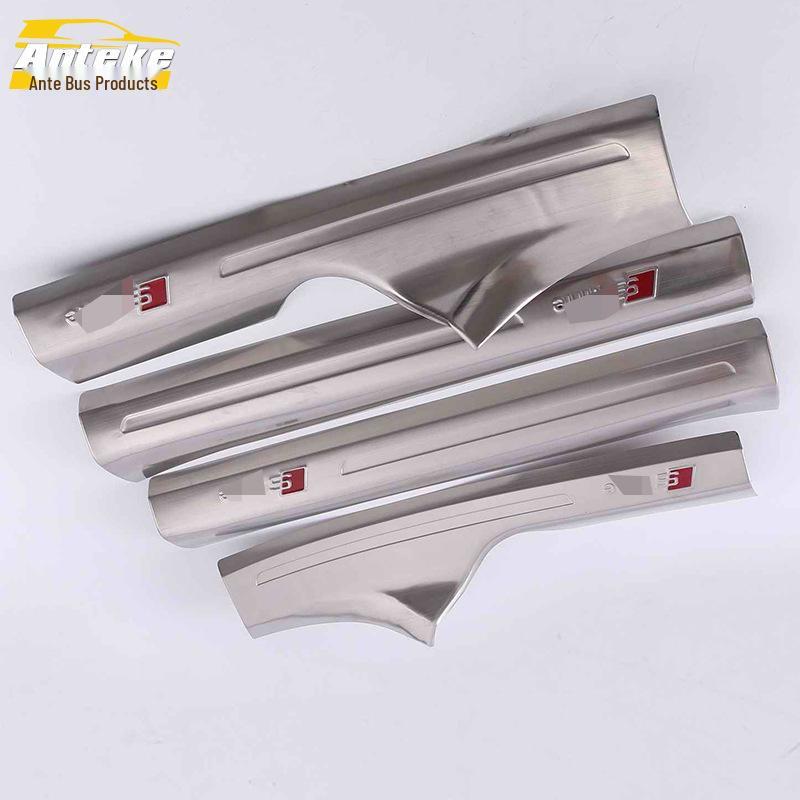 16 A4L Stainless Steel Sill Strips: Tailgate and Trunk Protection Decor