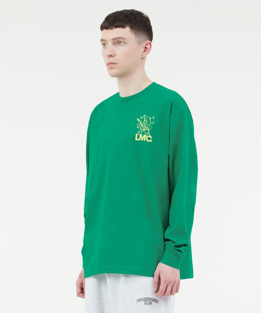 LMC Punk Bear Long Slv Tee Green