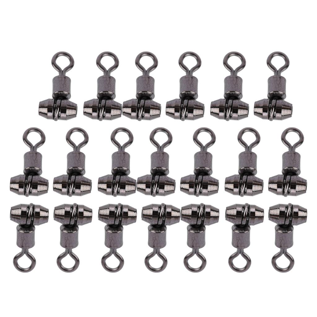 20pcs Copper Enhanced Version American Swivel Hook Gear Connector Fishing EquipmentOval Medium