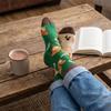 Unique AB Pattern Animal Socks Cotton Blend Breathable Moisture Wicking Seamless Construction Fit Men Women for Outdoor Activity