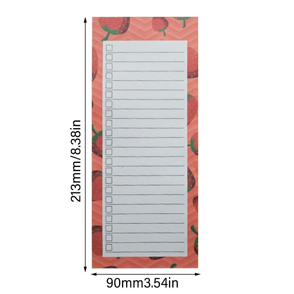 Stationery Office School Supplies Fruits Printed Pattern Memo Pad Plan Book Sticky Planner Note Pad